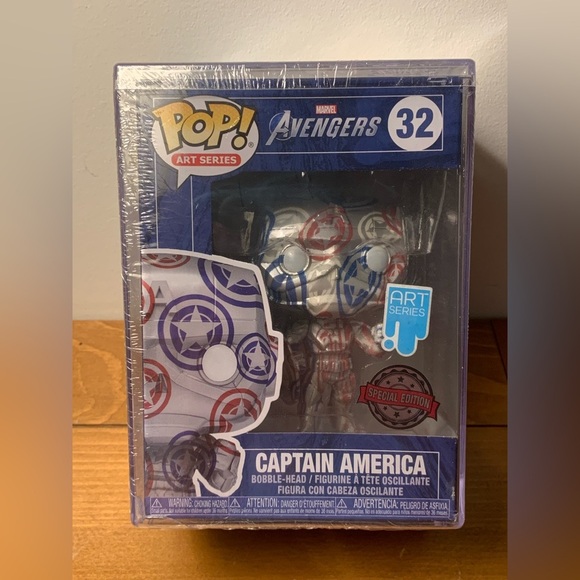 Funko Pop! Art Series Captain America Special Edition - Picture 7 of 8